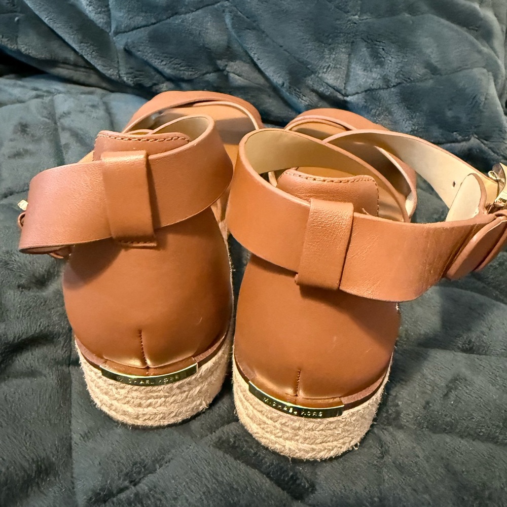 Michael Kors Tan Leather Sandals - Picture 5 of 6